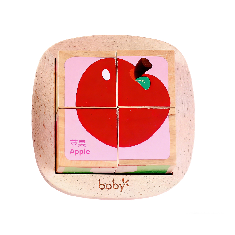 4pcs Cube Block Puzzle - Fruit