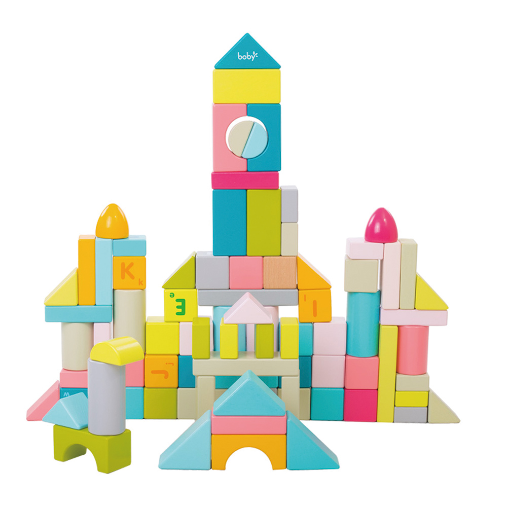 86 Piece Large Wooden Building Blocks