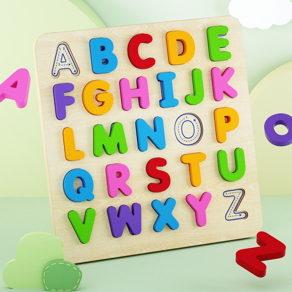 Solid Wood Chunky Puzzle-Alphabet