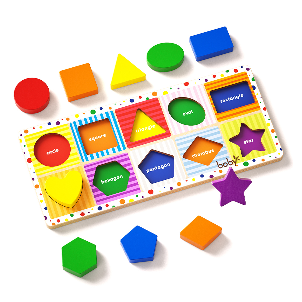 Wooden Shapes Chunky Puzzle