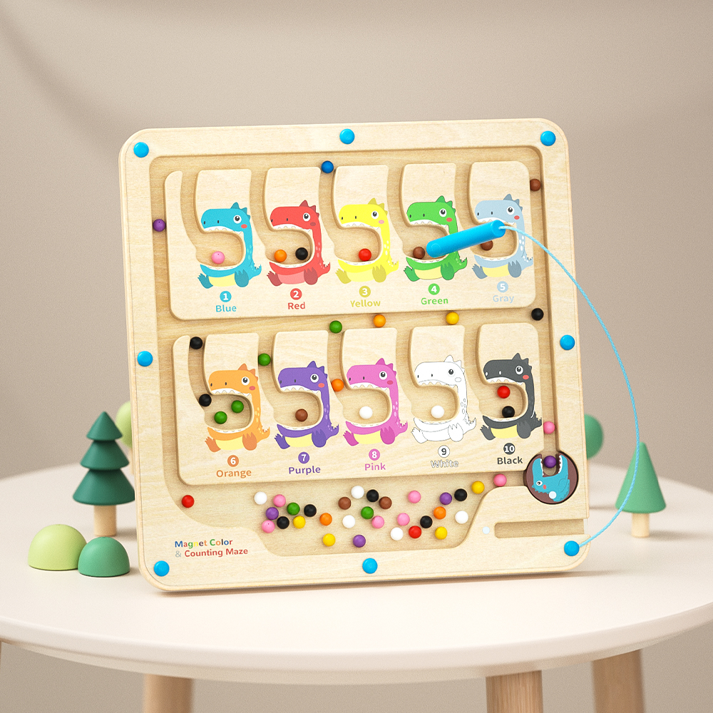 Wooden Magnetic Maze-Dinosaur