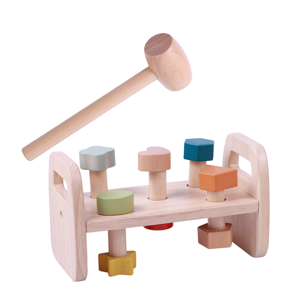 Wooden Shape Pounding Bench