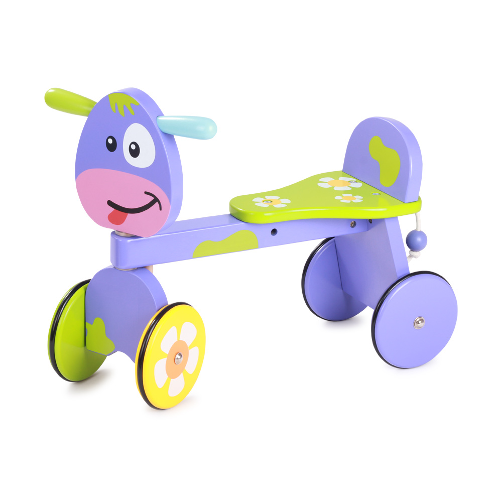 Wooden Baby Ride On-Cow