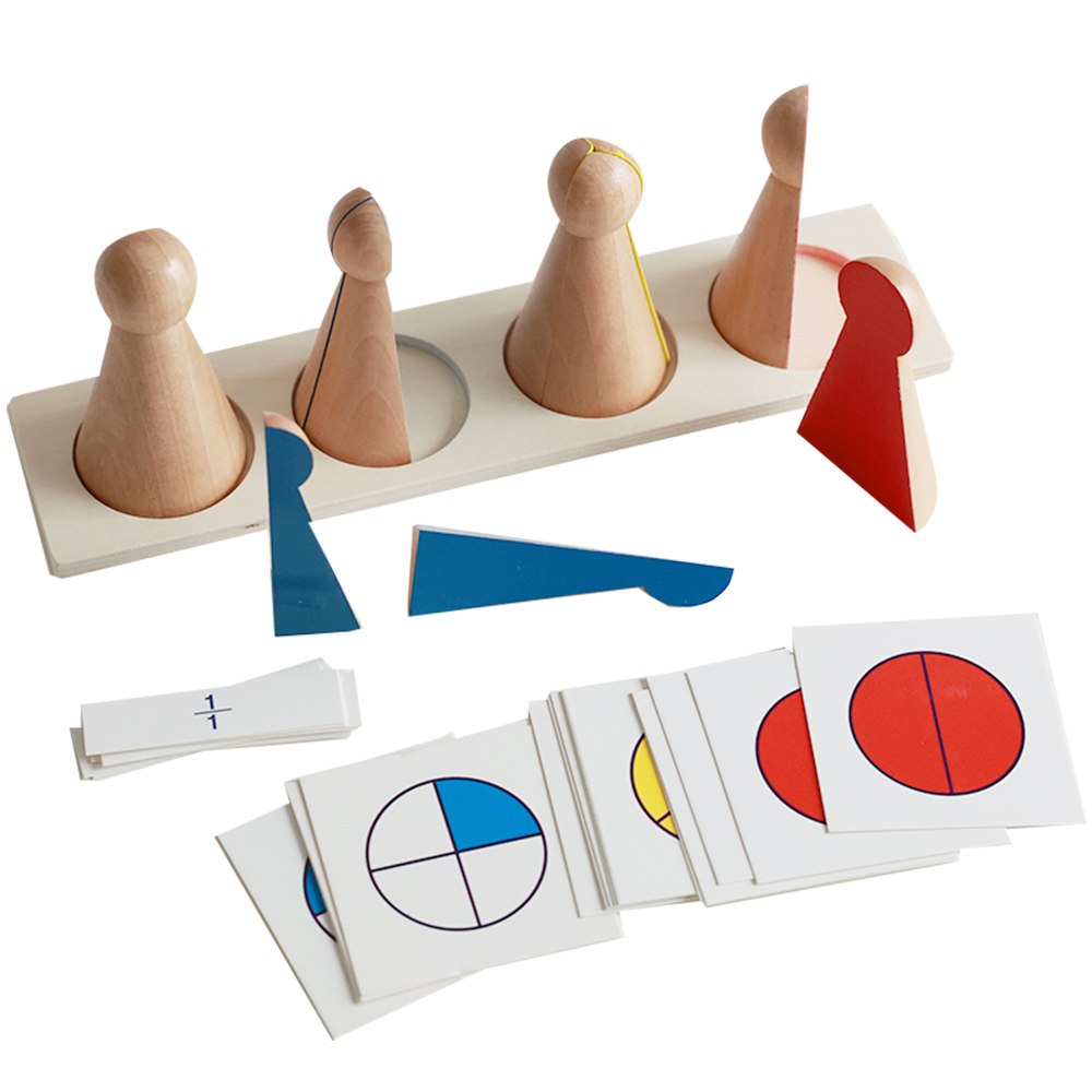 Montessori Fraction Peg‑Dolls Math Set