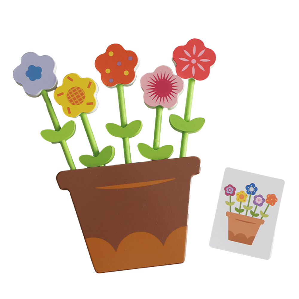 Wooden Flower Matching Arrangement Toy