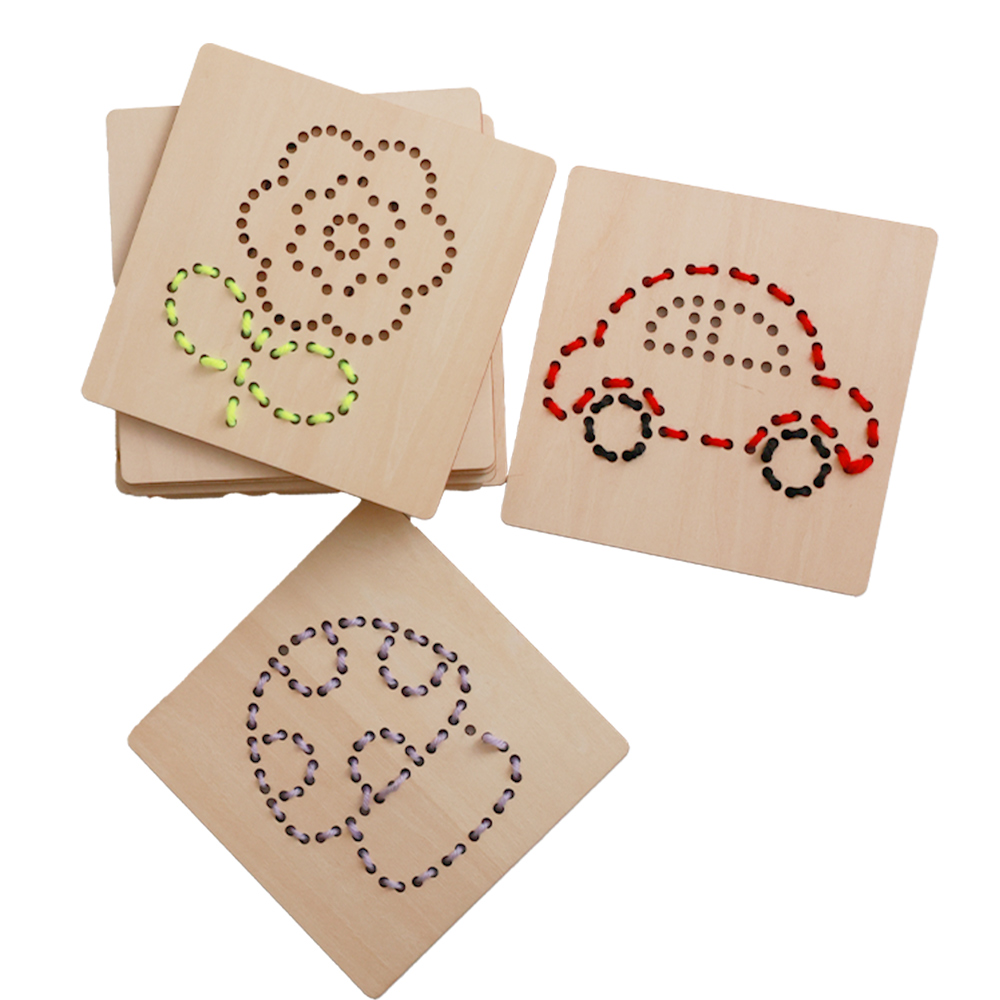 Wooden Sewing Lacing DIY Toy