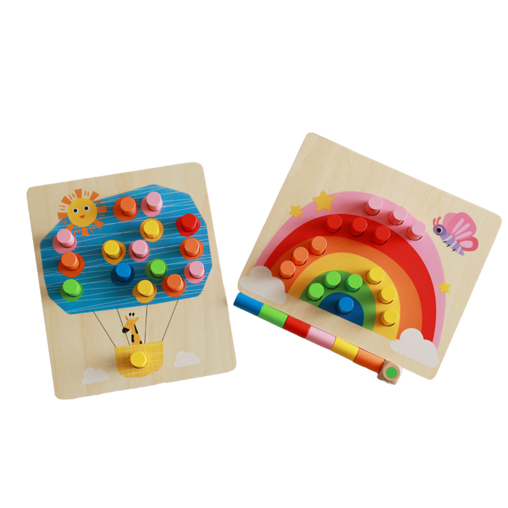 Wooden Color Sorting Board